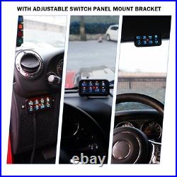 AUXBEAM 8 Gang Switch Panel On-Off LED Light Circuit Control (Blue Back light)