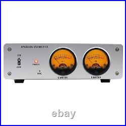 Analog VU Meter enclosure Amplifier/Speaker Audio Switcher Box DB Panel Display