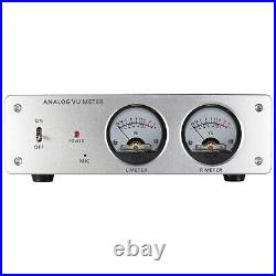 Analog VU Meter enclosure Amplifier/Speaker Audio Switcher Box DB Panel Display