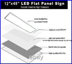 Counseling Services Led illuminated flat panel Light box sign 48 x 12