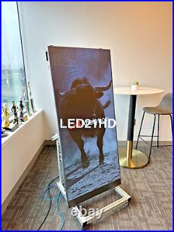 Floor Stand P1.8 mm COB 4K poster 4.7ft x2.1ft LED VIDEO WALL PANEL Travel box