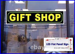 GIFT SHOP Led illuminated flat panel Light box sign 48 x 12