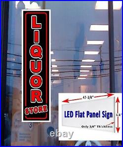 Liquor Store LED flat panel Light box window sign 48x12