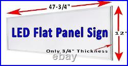 Martial Arts Led illuminated flat panel Light box sign 48 x 12