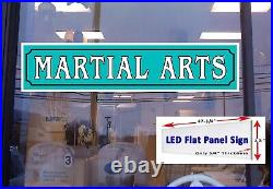 Martial Arts Led illuminated flat panel Light box sign 48 x 12