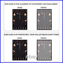 Military Uniform Display Case Police Uniform Display Frame Large-Black