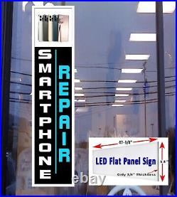 SMARTPHONE REPAIR Led flat panel light box sign 48x12