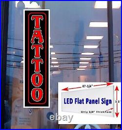 TATTOO Led Flat Panel light box sign 48x12 Tattoo Led sign