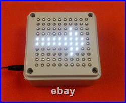 WHITE LED Matrix Display Cube box Portable Light Show Effect 10 x 10 handmade